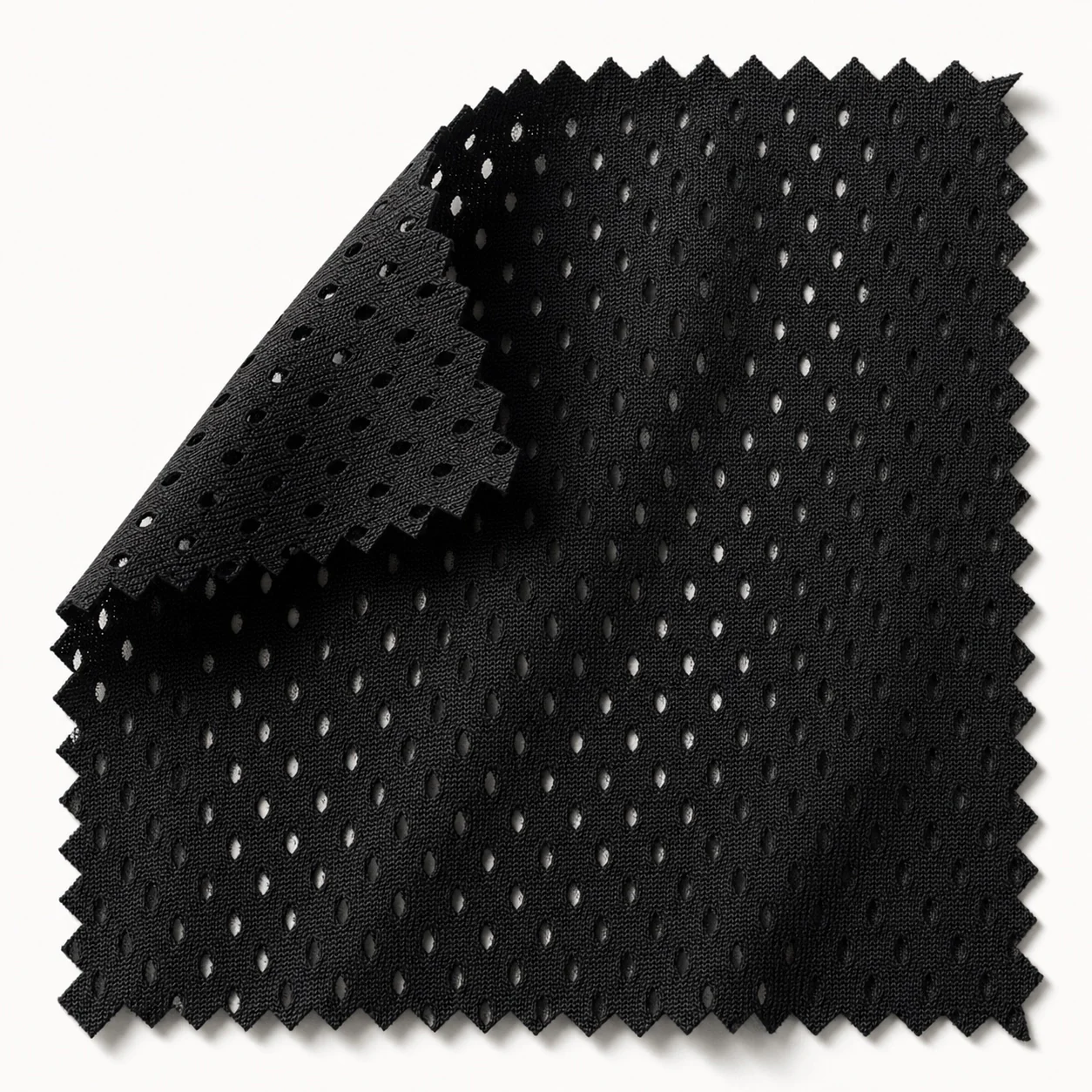 Breathable mesh representative fabric swatch