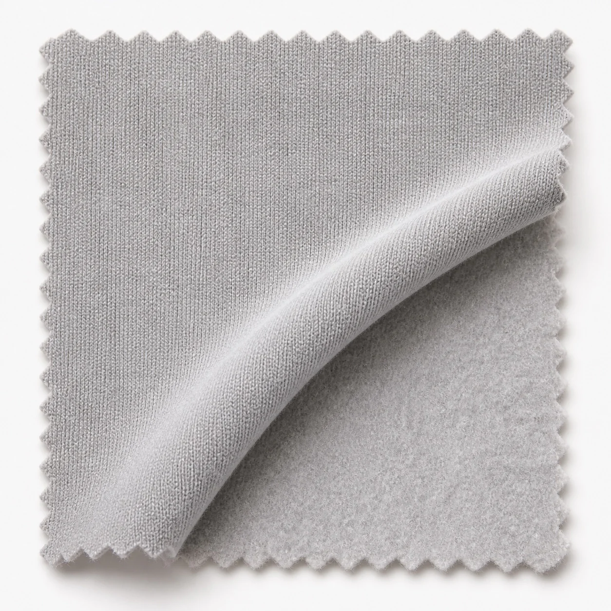 Fleece knit representative fabric swatch