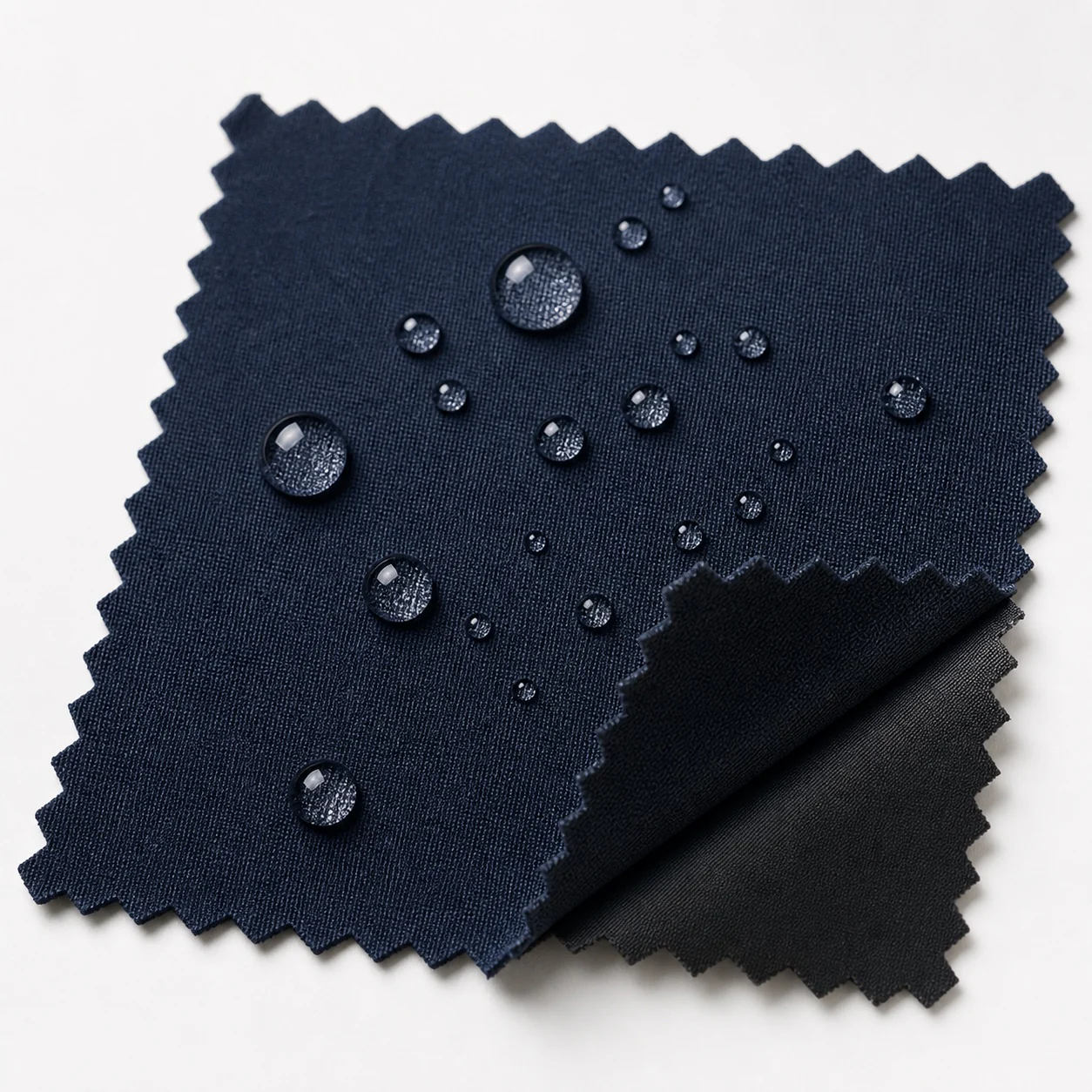 Waterproof shell representative fabric swatch