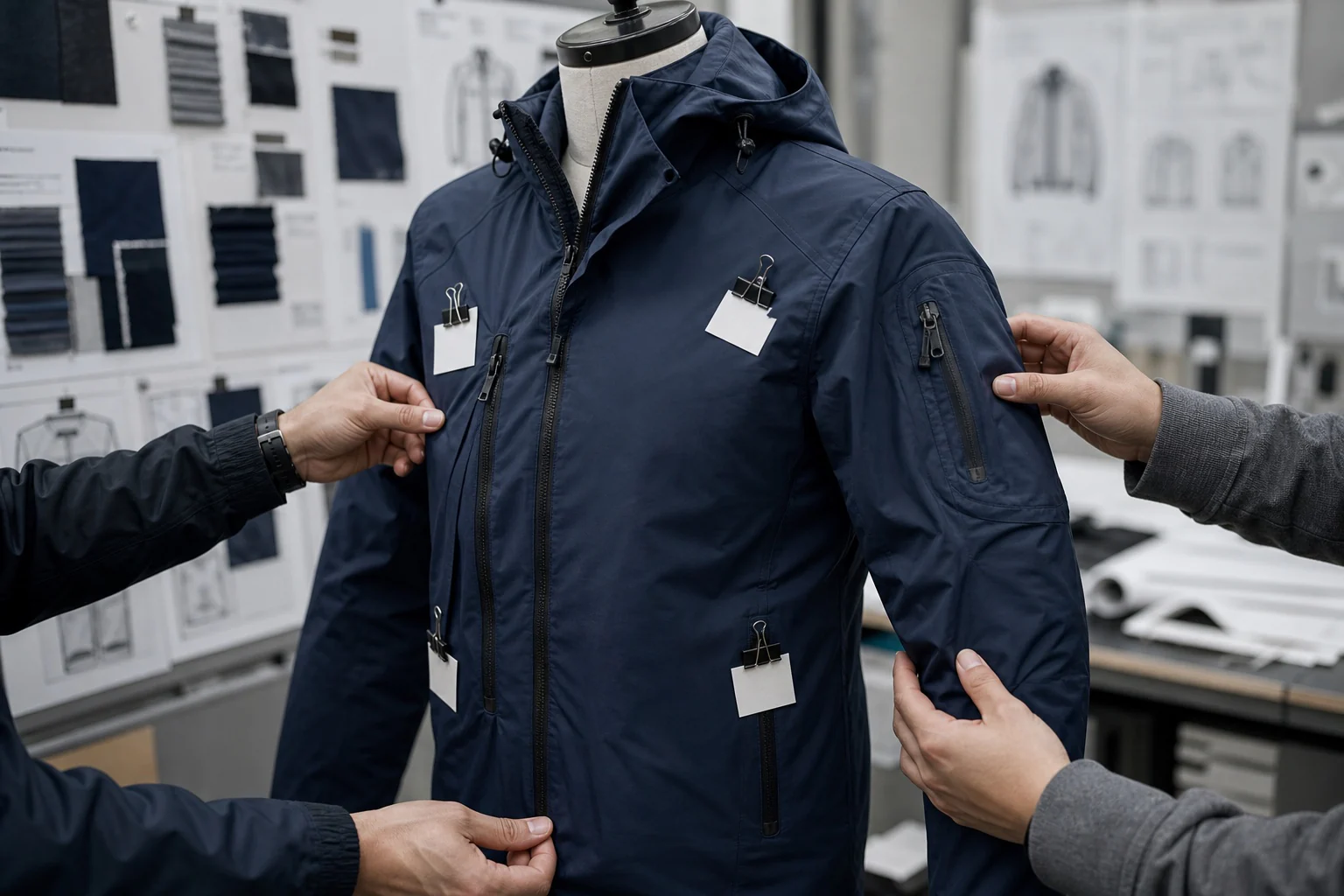 Review stage of apparel development
