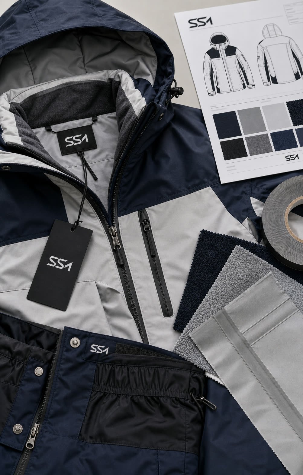 Ski Wear private label apparel manufacturing sample by Sialkot Sample Masters
