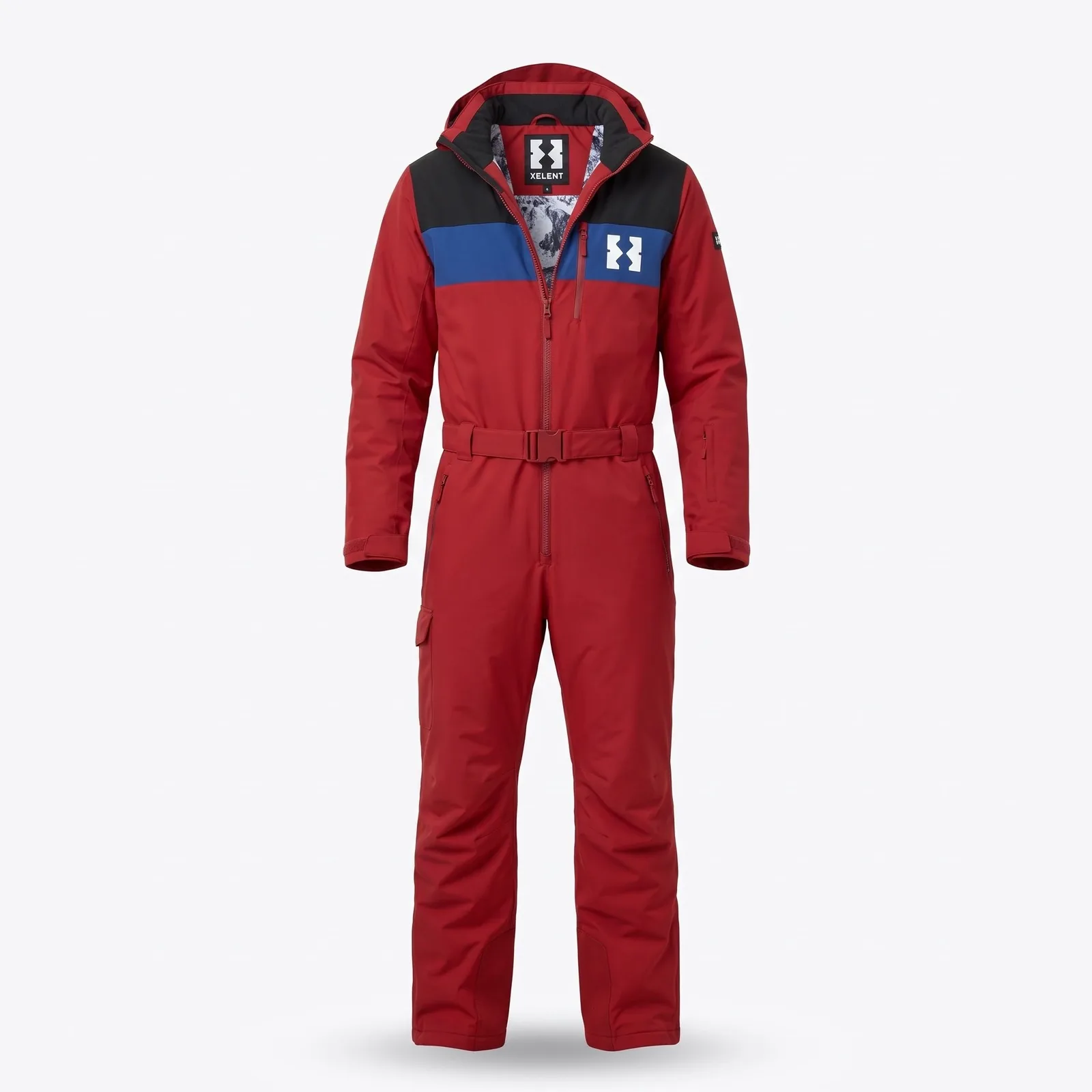 Custom One-piece Insulated Ski Suit Adult 200GSM OEM Wholesale — front view