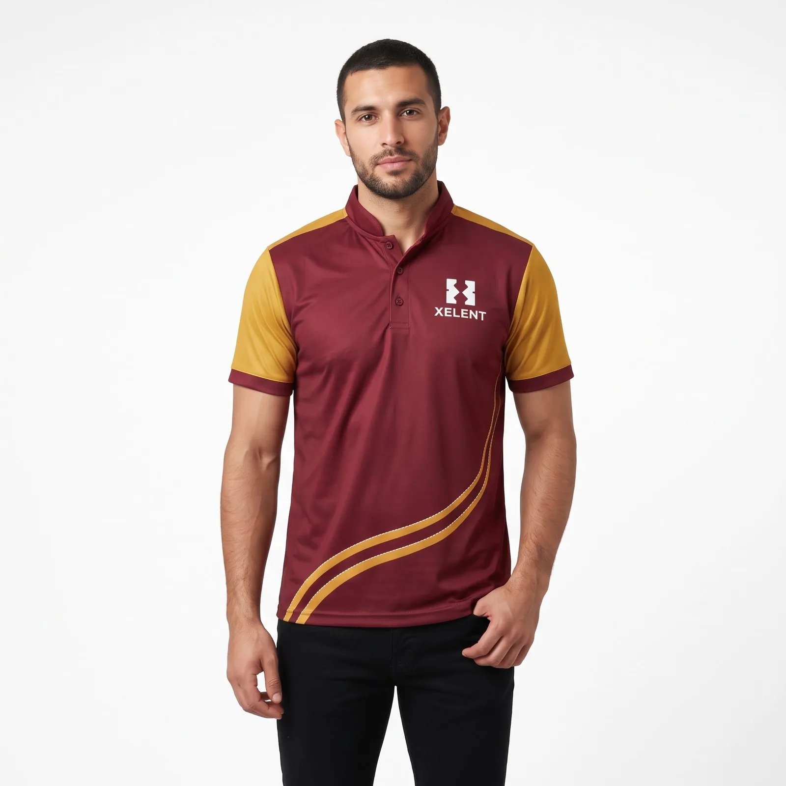 Club Cricket T20 Sublimated Shirt Polyester Sublimated Custom Logo OEM Wholesale — front view