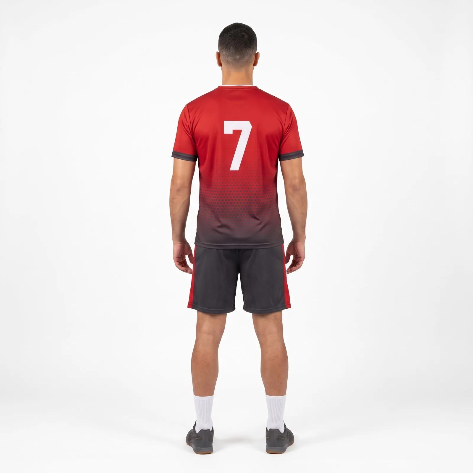 Handball Uniform Set Polyester Custom Logo OEM Wholesale — back view