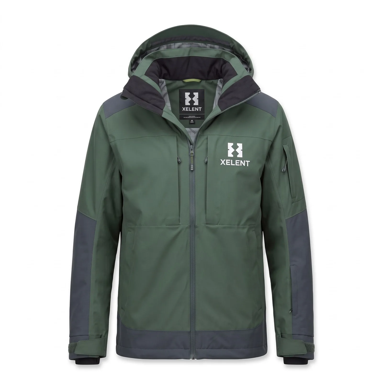 Custom Three-layer Freeride Ski Shell Jacket 3L 210GSM OEM Wholesale — front view