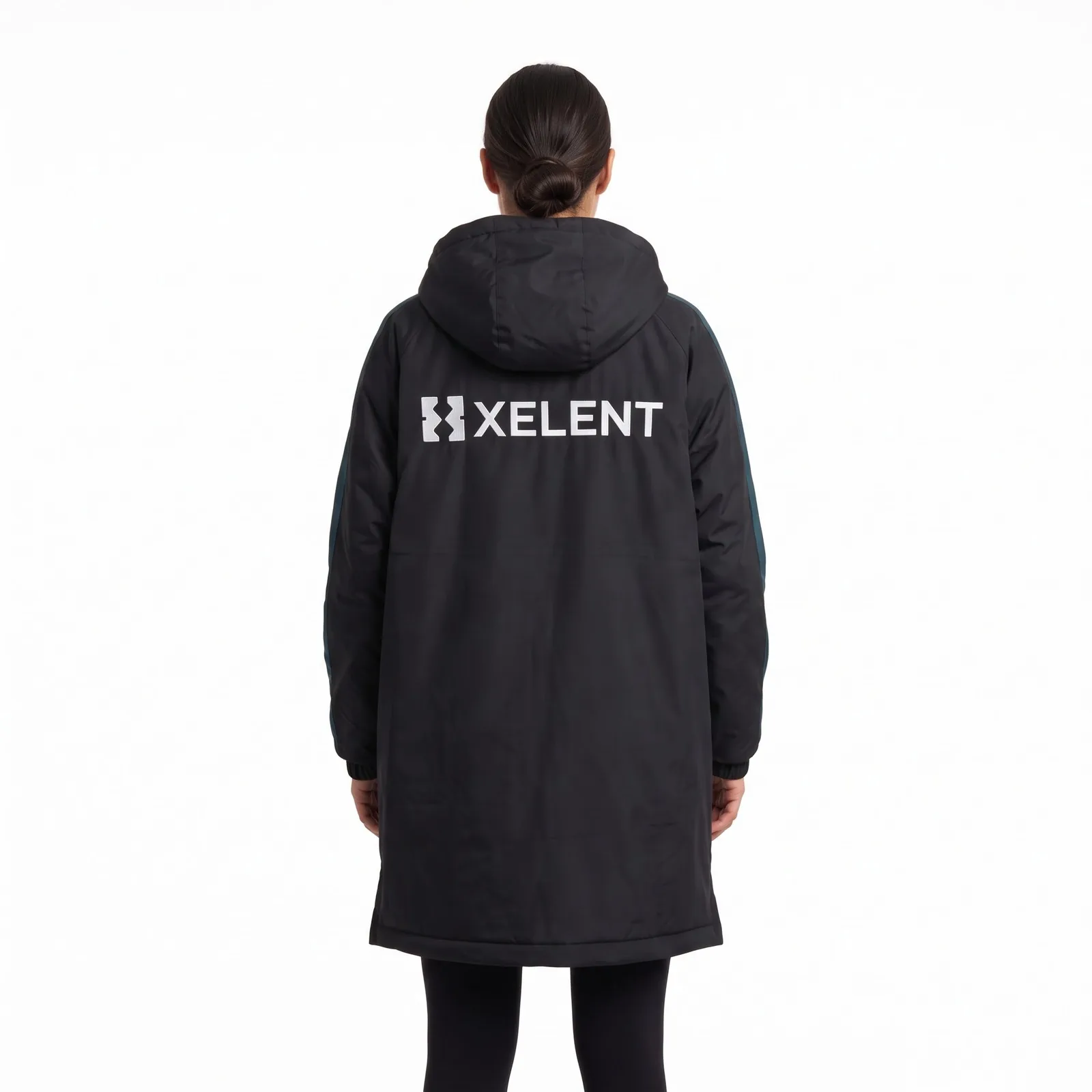 Swim Deck Parka Fleece Sublimated Zip Hooded Custom Logo OEM Wholesale — back view