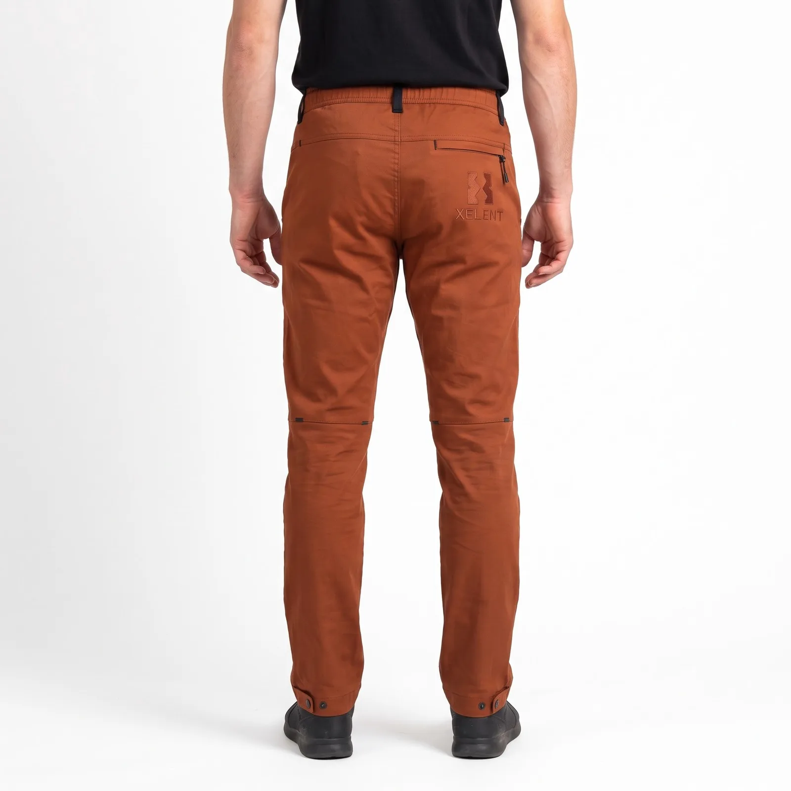 Climbing Bouldering Pants Stretch Zip Pockets Embroidered Custom Logo OEM Wholesale — back view