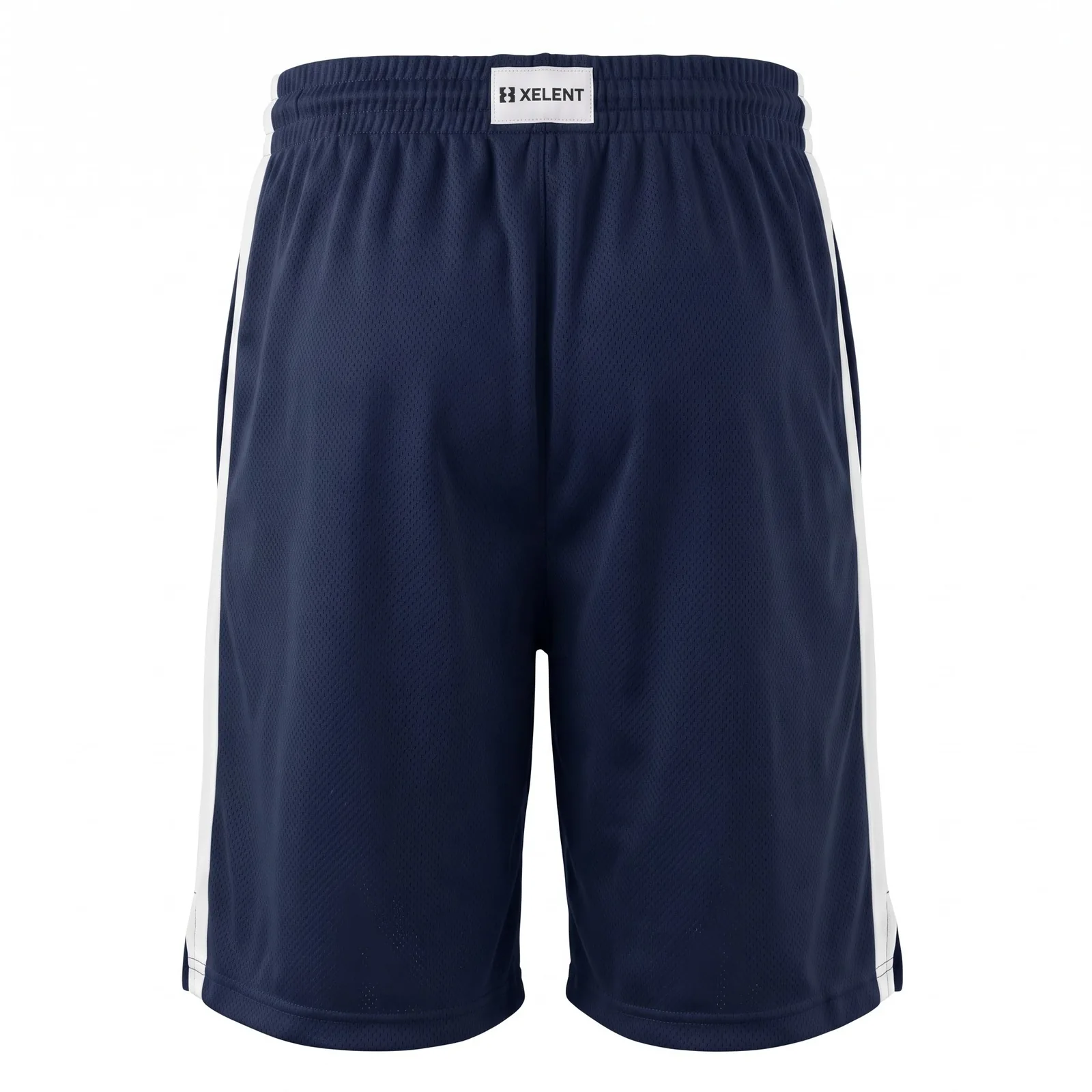 Custom Basketball Game Shorts Mesh Team Shorts with Side Stripe OEM Wholesale — back view