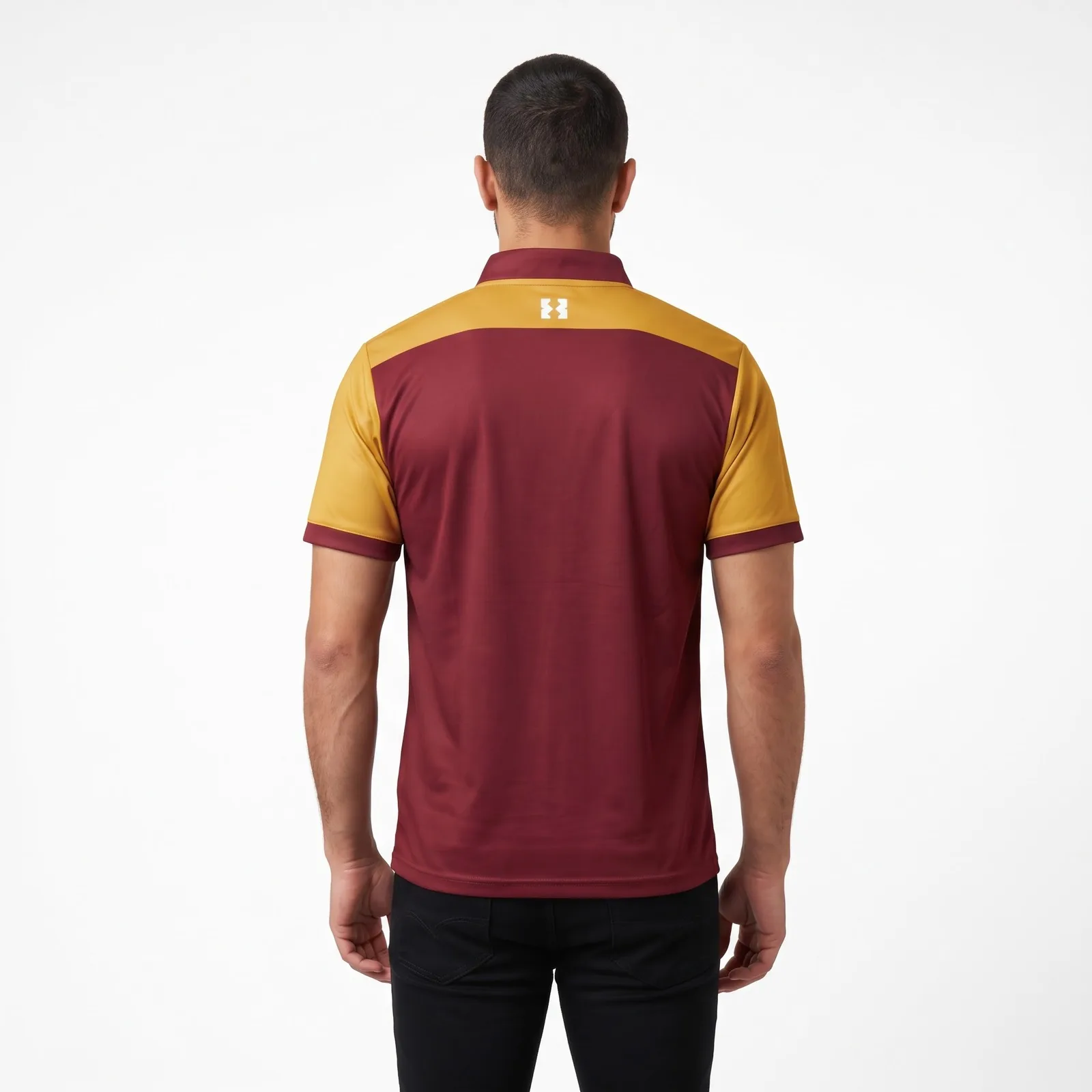 Club Cricket T20 Sublimated Shirt Polyester Sublimated Custom Logo OEM Wholesale — back view