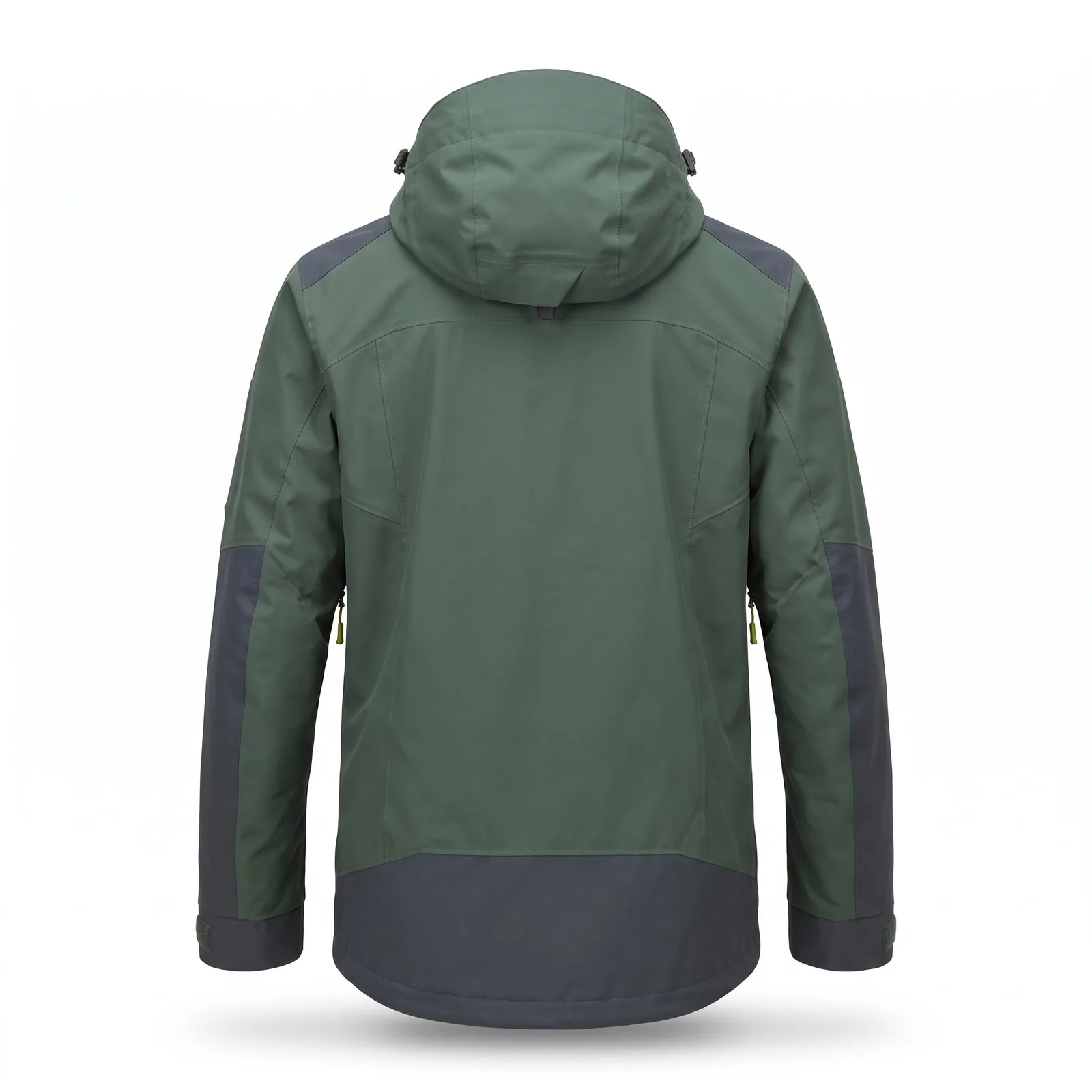 Custom Three-layer Freeride Ski Shell Jacket 3L 210GSM OEM Wholesale — back view
