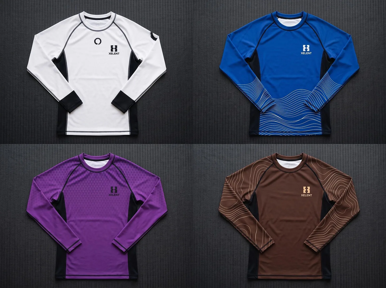 Ranked BJJ Rashguard Collection, Sublimated Custom BJJ Rash Guard, Wholesale OEM MMA Compression Shirt — front view