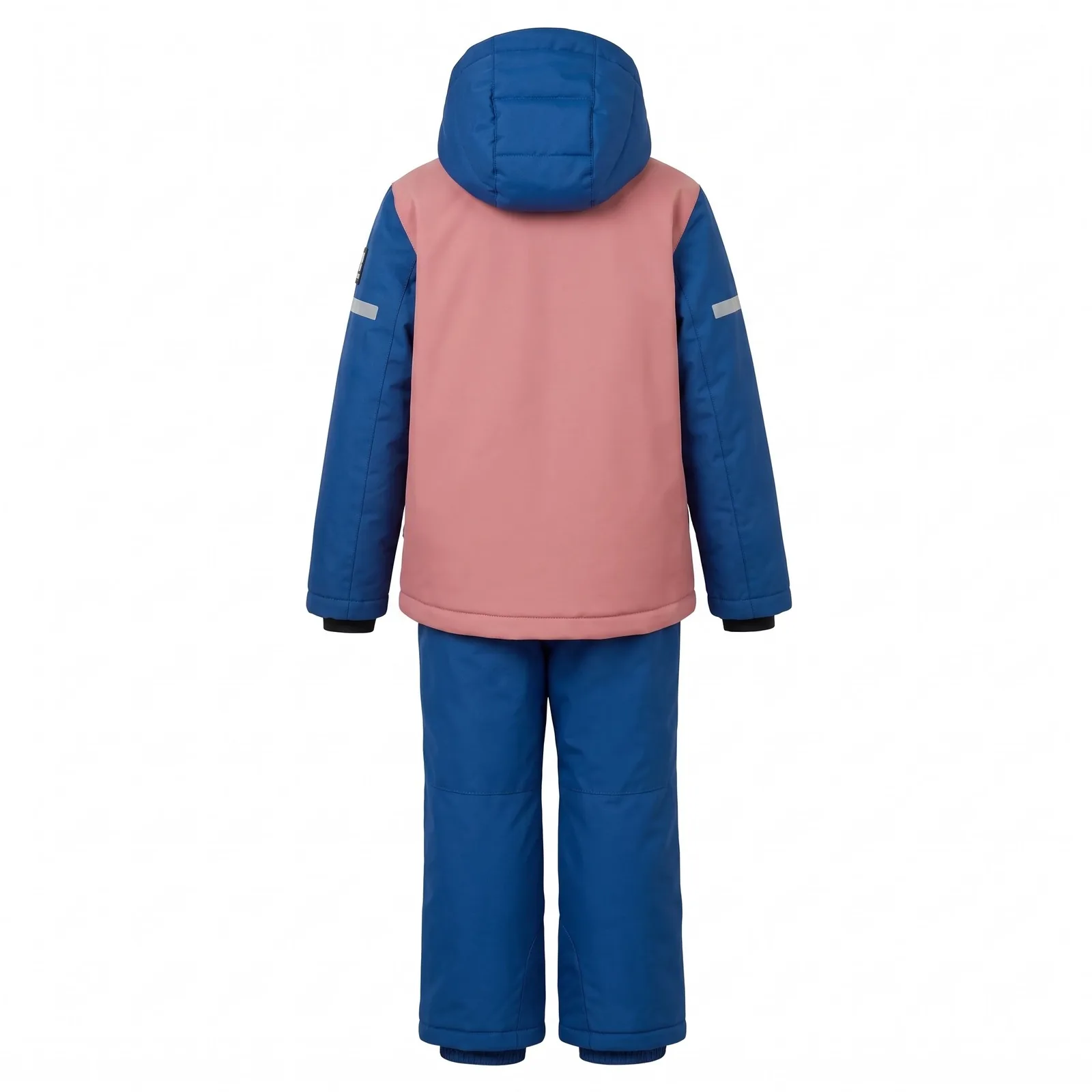 Custom Kids' Two-piece Insulated Ski Set (jacket And Pants) Kids Jacket Pant 180GSM OEM Wholesale — back view