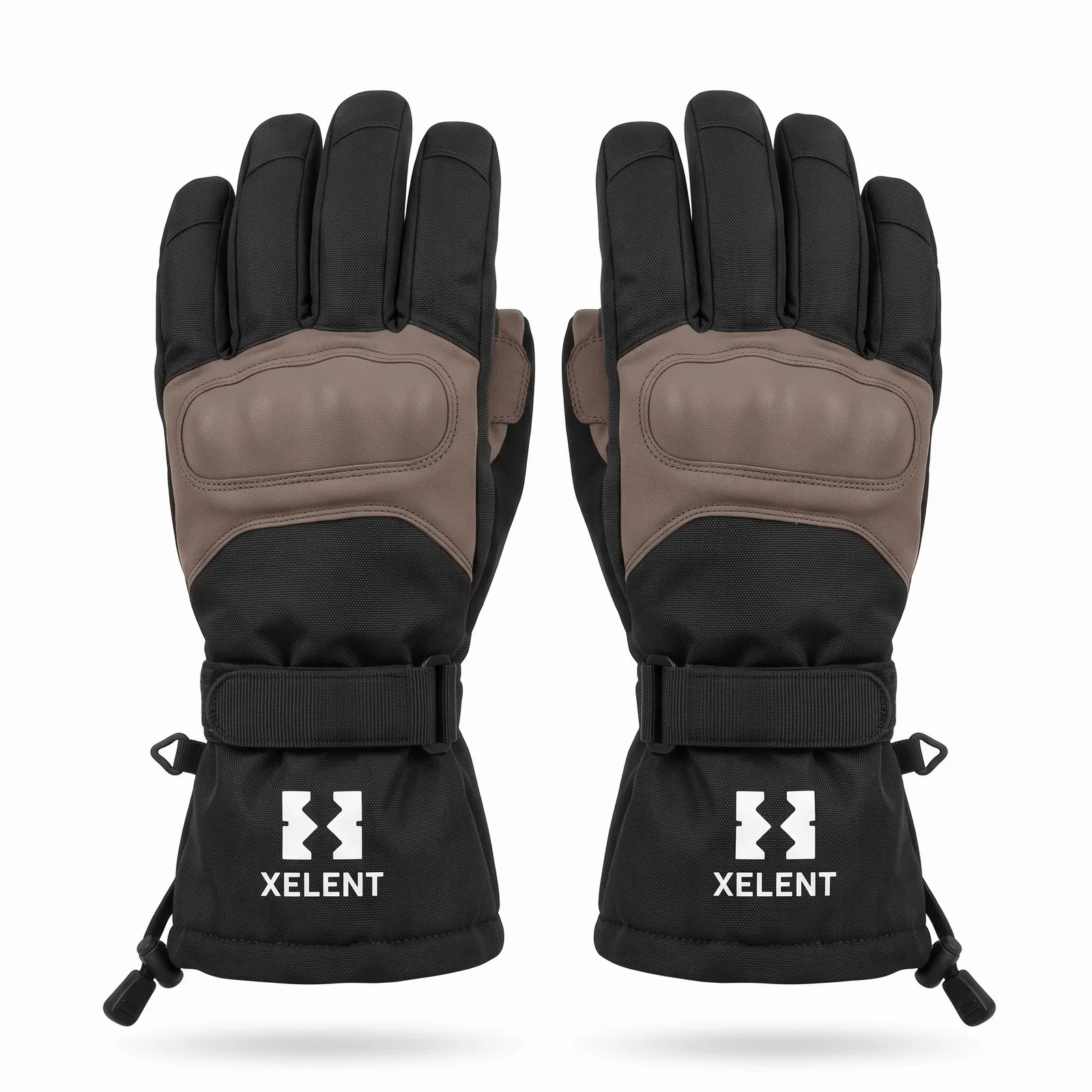 Custom Waterproof Insulated Ski Gloves (pair) Glove Wear 260GSM OEM Wholesale — front view