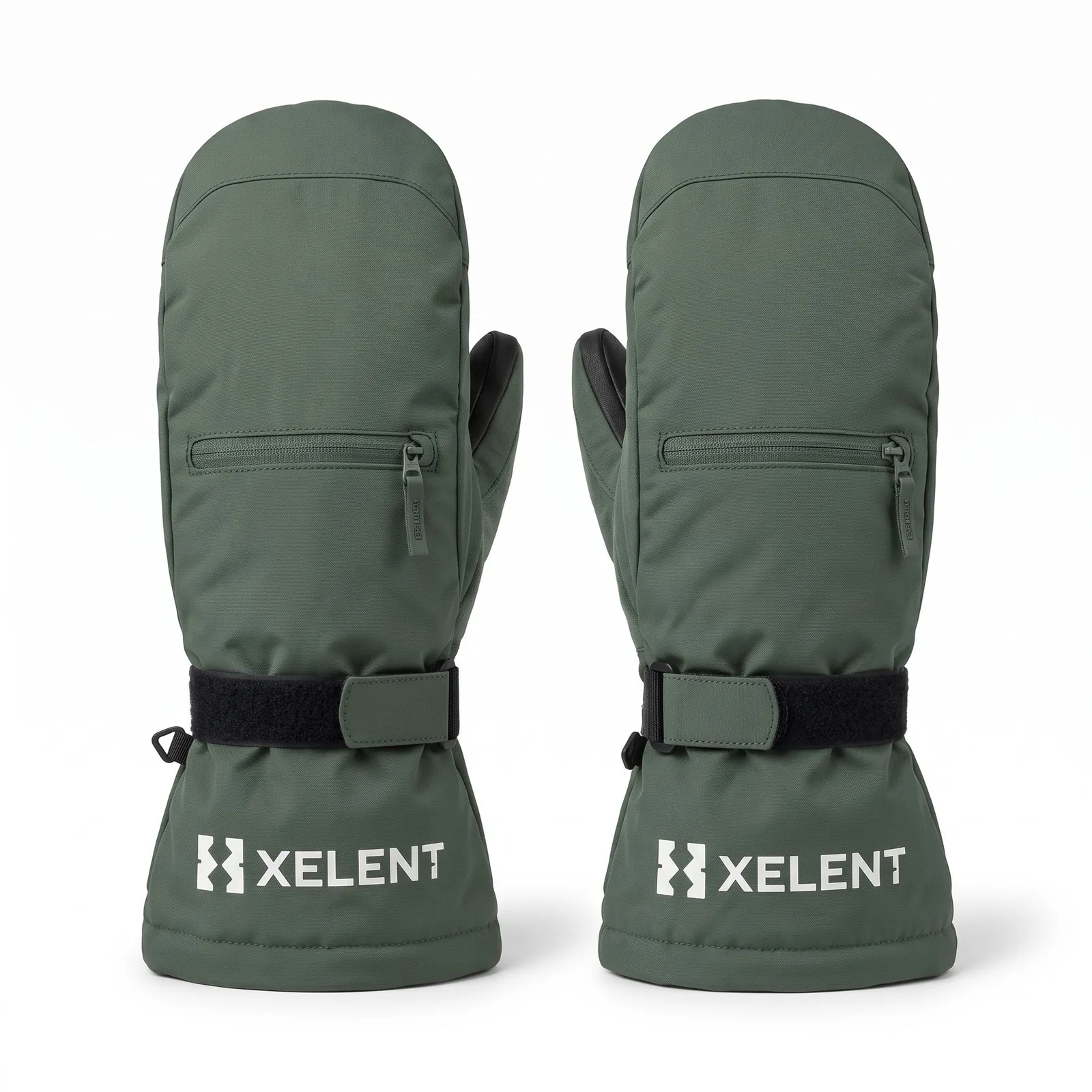 Custom Waterproof Insulated Ski Mittens (pair) Shell Mitten Wear 280GSM OEM Wholesale — front view
