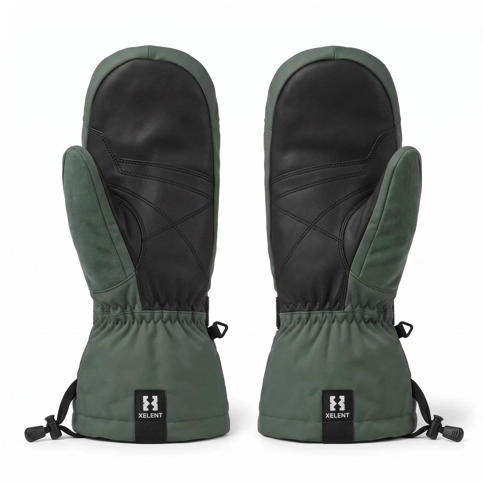 Custom Waterproof Insulated Ski Mittens (pair) Shell Mitten Wear 280GSM OEM Wholesale — back view