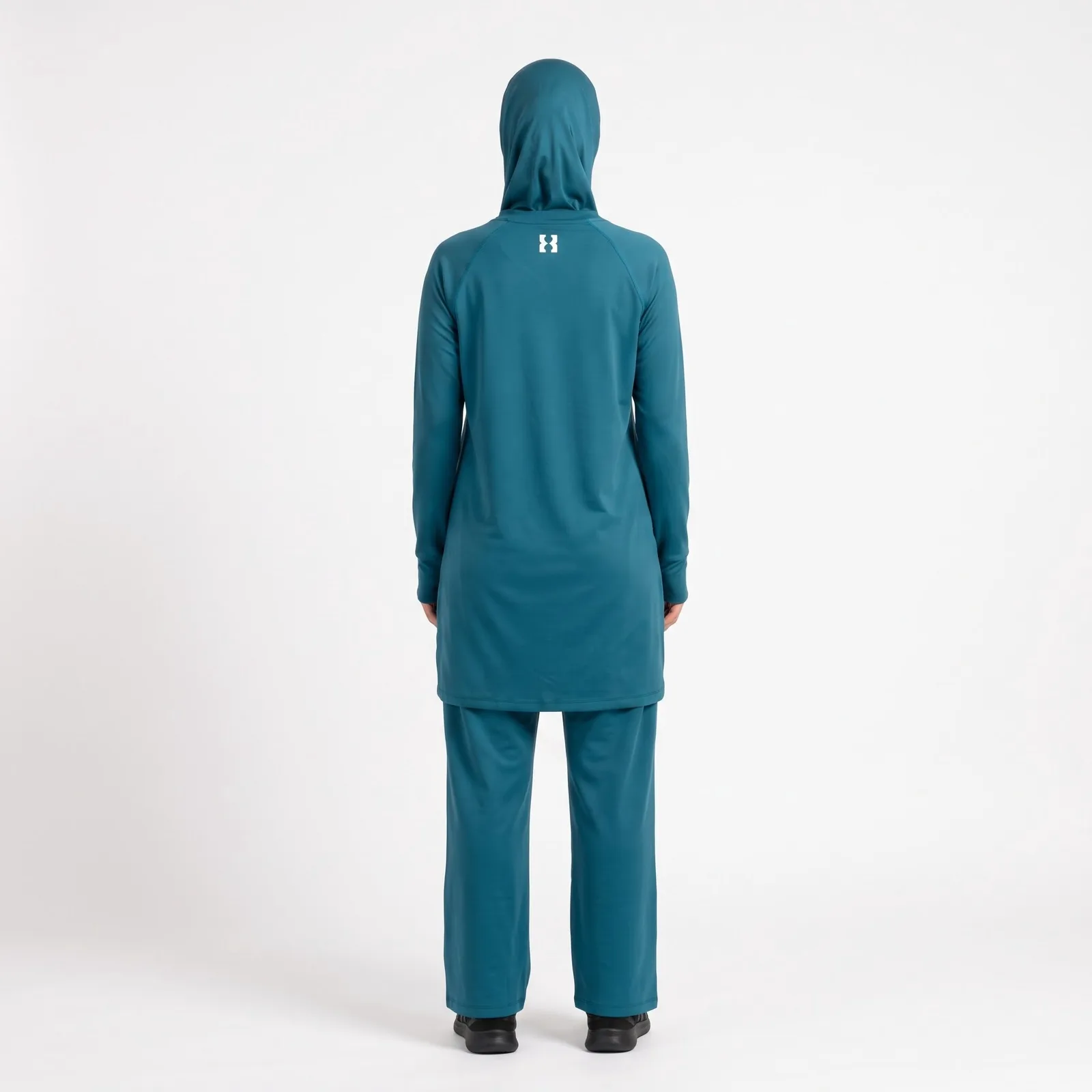 Modest Sportswear Set Stretch Pockets Stretch Custom Logo OEM Wholesale — back view