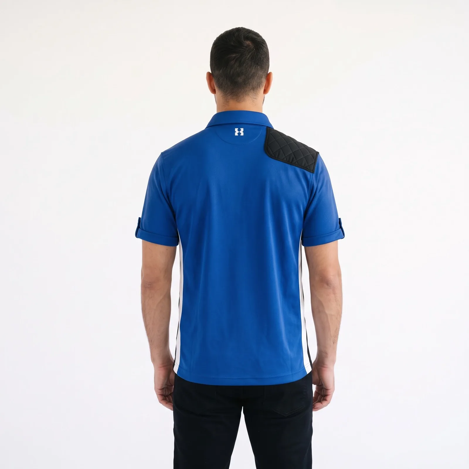 Trap and Skeet Shooting Shirt Polyester Spandex Quilted Pockets Custom Logo OEM Wholesale — back view