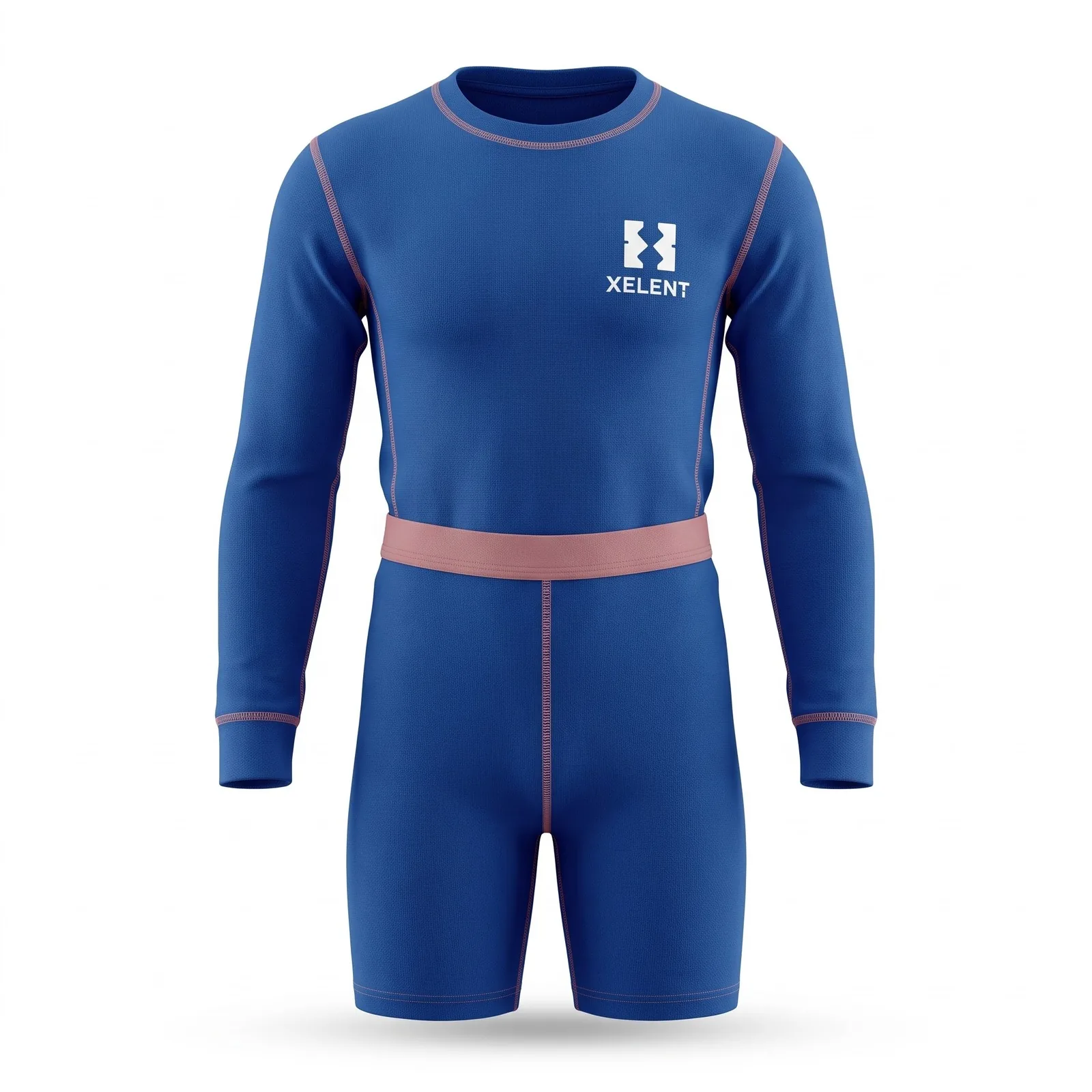 Custom Kids' Two-piece Thermal Base Layer Set (top And Bottoms) Kids 160GSM OEM Wholesale — front view