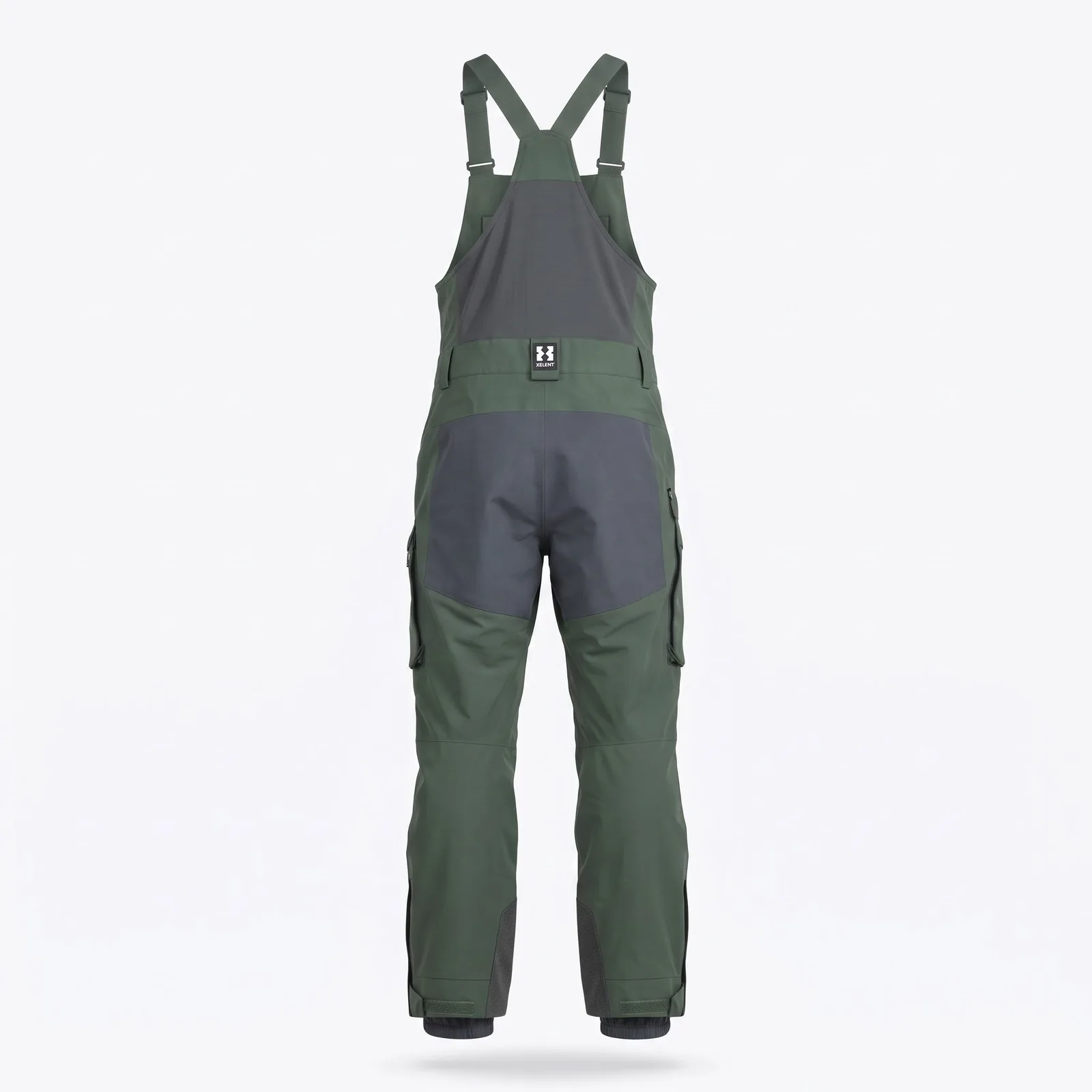 Custom Three-layer Freeride Ski Bib Pants 3L Pant 200GSM OEM Wholesale — back view