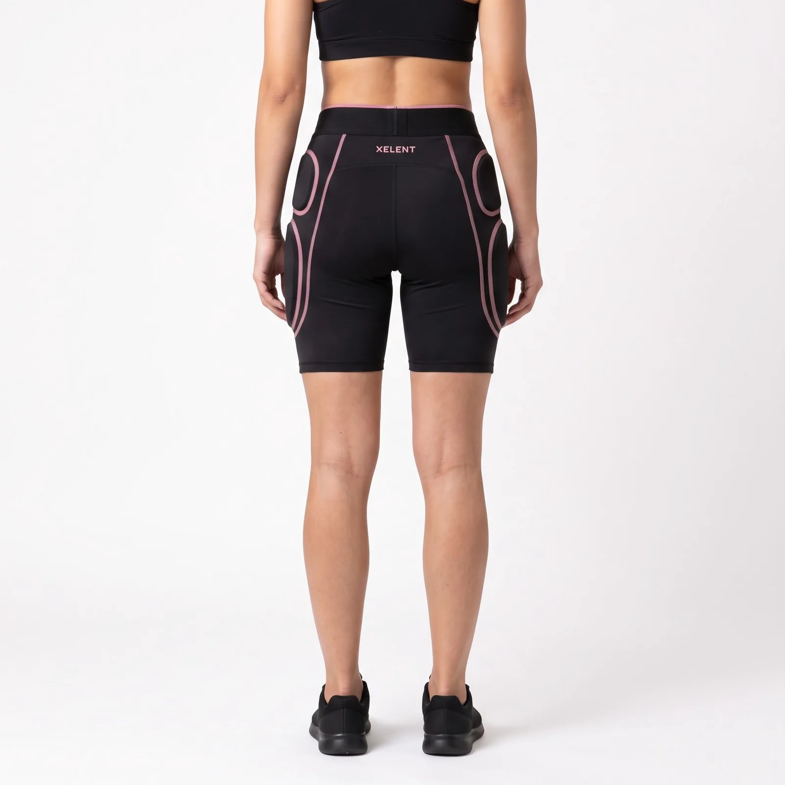 Padded Sliding Shorts Stretch Custom Logo OEM Wholesale — back view