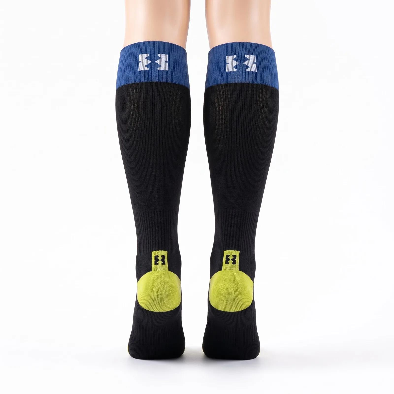 Custom Compression Over-the-calf Ski Sock (pair) Wear 260GSM OEM Wholesale — back view