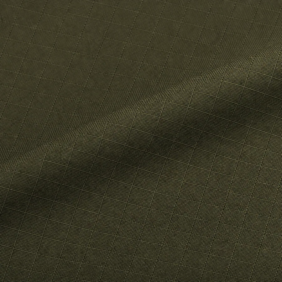 AI-generated representative macro of Polycotton ripstop showing its visible face structure
