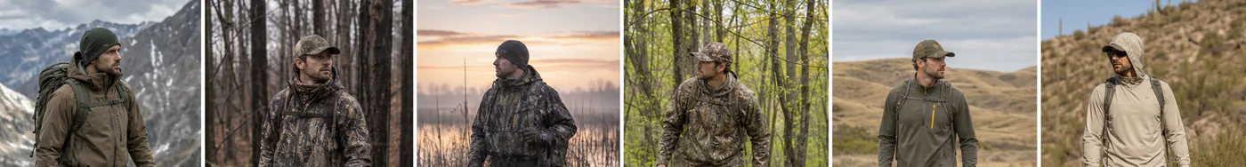 Six hunting pursuits across mountain, woodland, wetland and open-country terrain