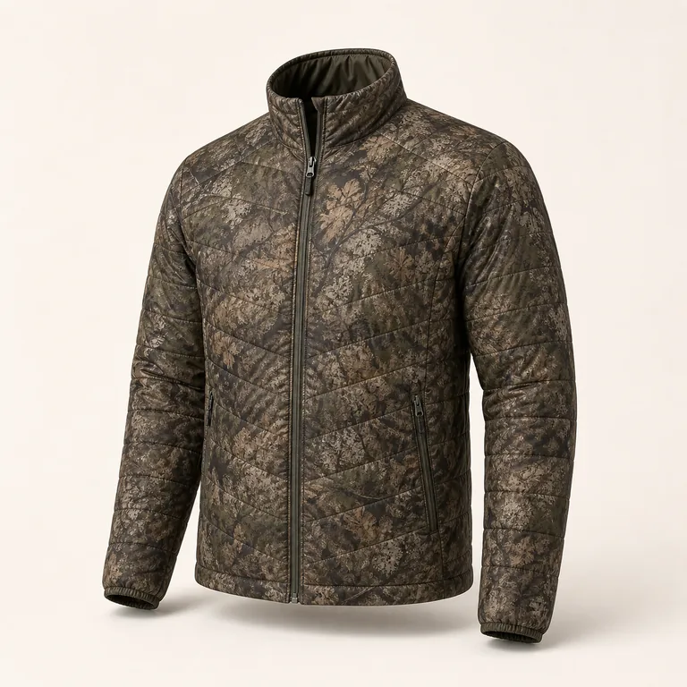 Camouflage insulated hunting jacket