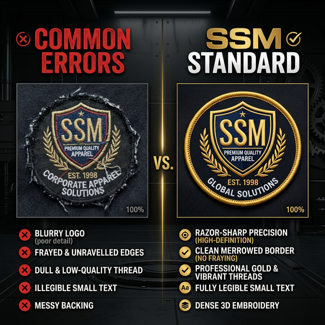 Top 3 Mistakes Sialkot Exporters Make When Ordering Custom Patches and Badges