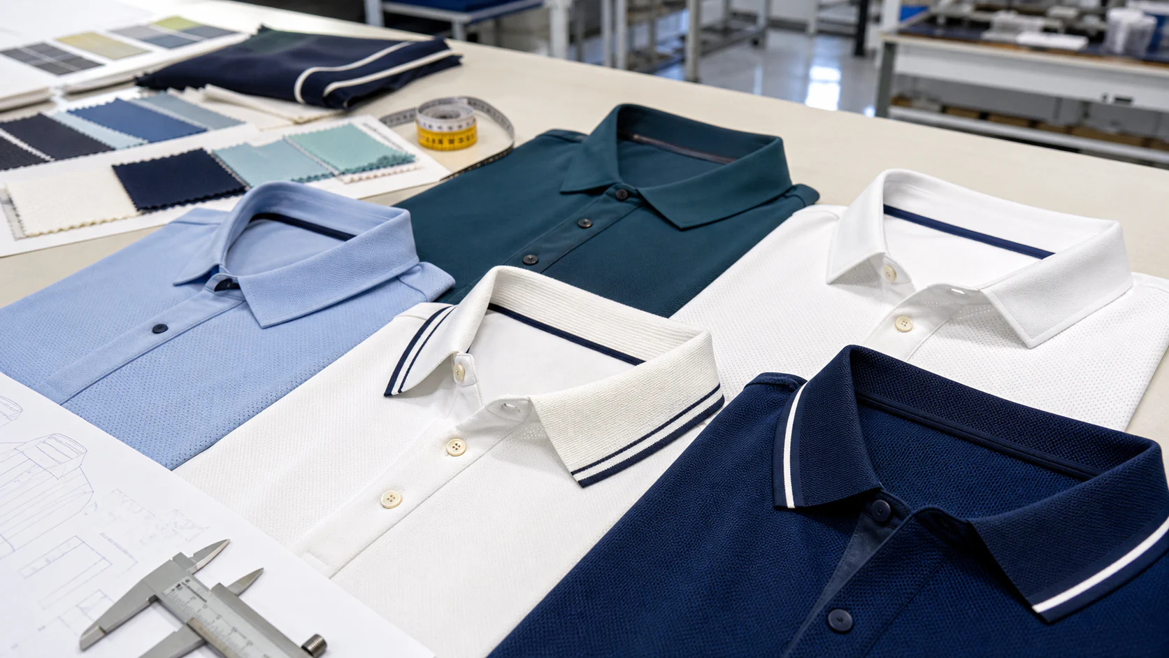 Polo Collar Construction for Court-Sport Apparel
