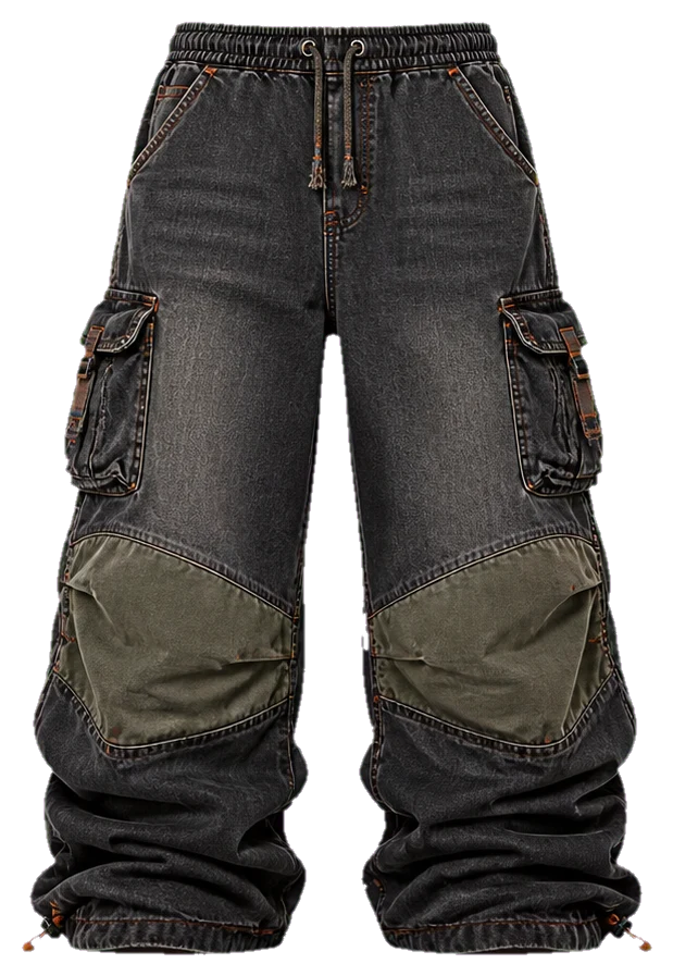 Wide stacked cargo pant development direction