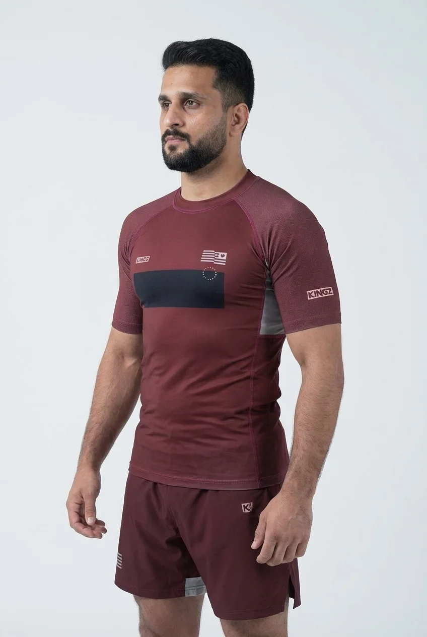 Premium Custom BJJ Rashguard - Sublimated Short Sleeve manufacturing detail 3