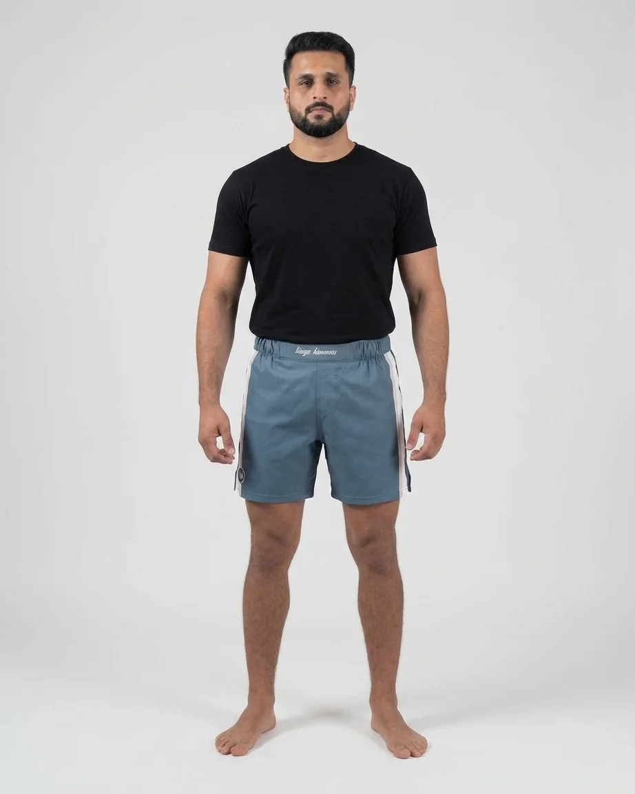 Premium No-Gi Grappling MMA Shorts with Side Stripes - Custom Apparel Manufacturer Sialkot Pakistan